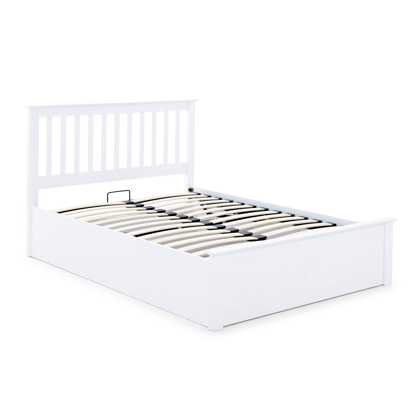 Malmo White Wooden Ottoman Bed