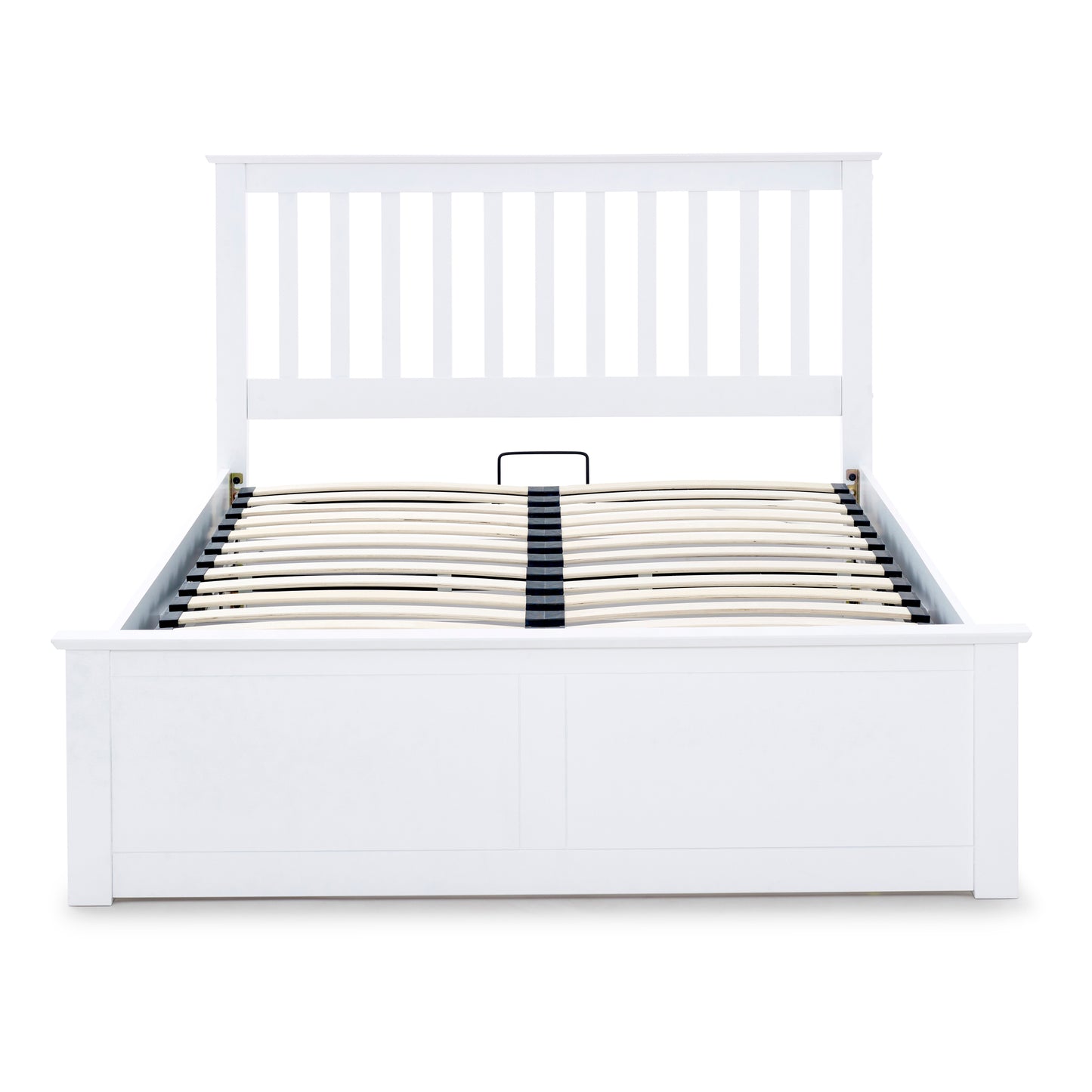 Malmo White Wooden Ottoman Bed