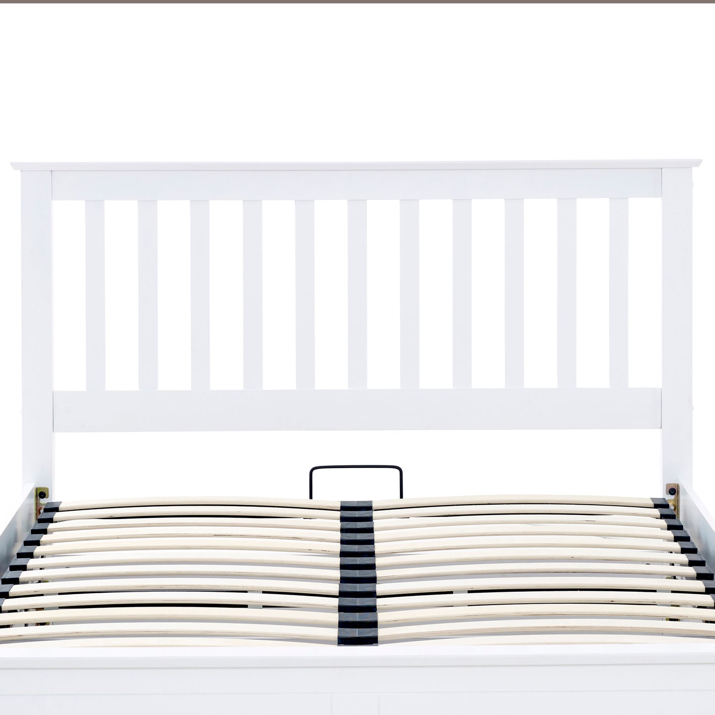 Malmo White Wooden Ottoman Bed