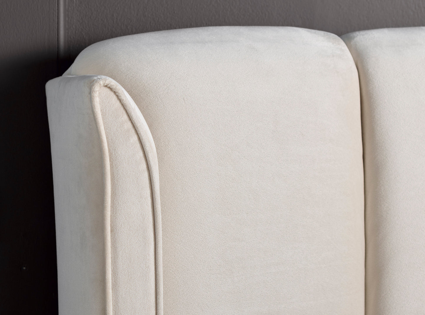 Aurora Warmstone Velvet Ottoman Bed