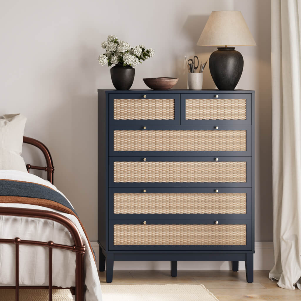 Bordeaux Berlin Blue Chest of Drawers