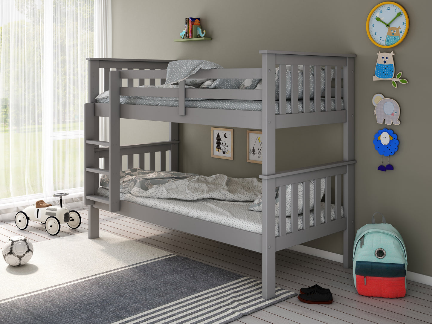 Carra Bunk Bed Grey