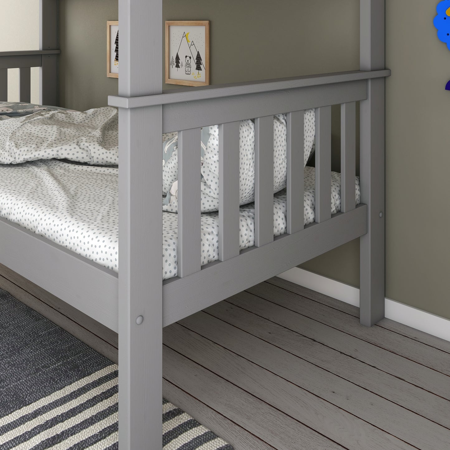 Carra Bunk Bed Grey