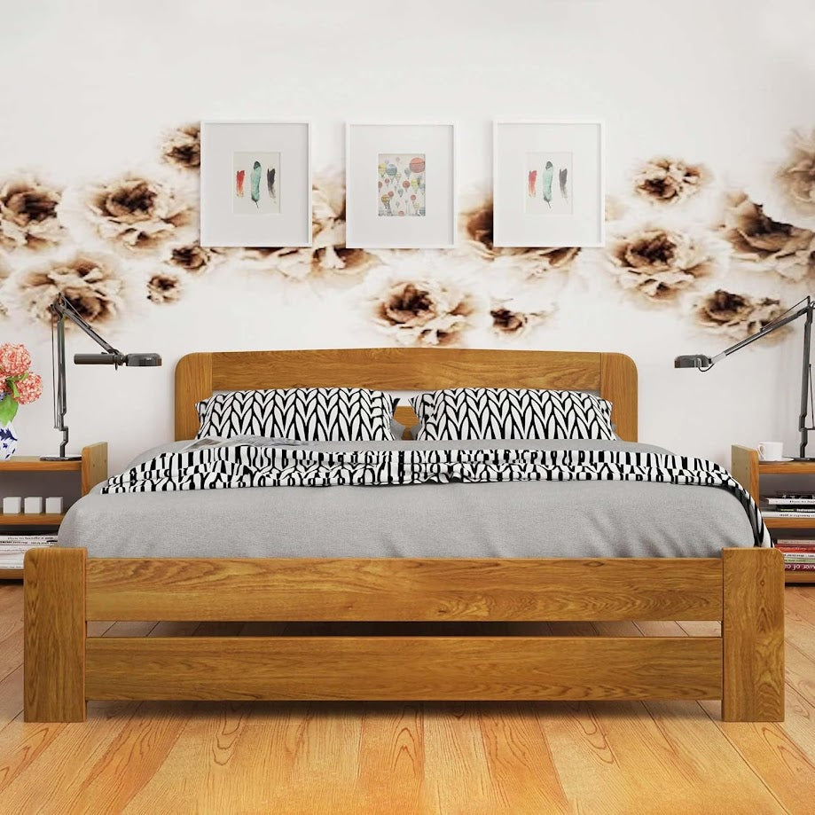 F1 Aurora Bedframe - Oak Finish - Super King Size