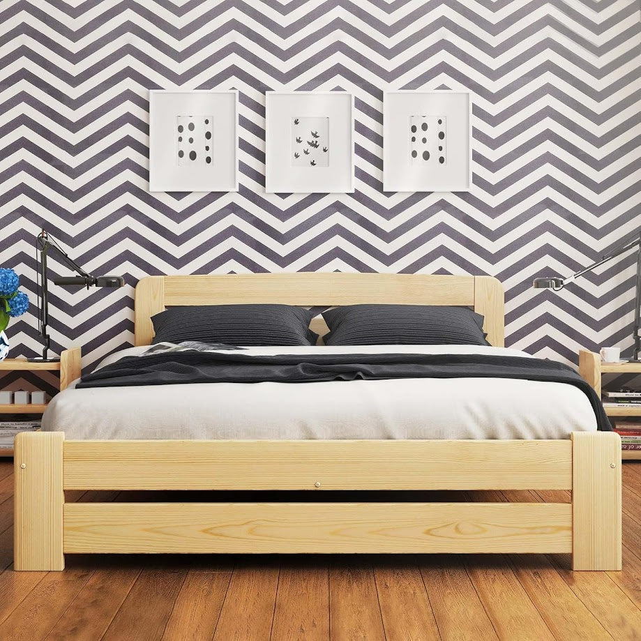 F1 Aurora BedFrame- Pine Finish - Super King Size