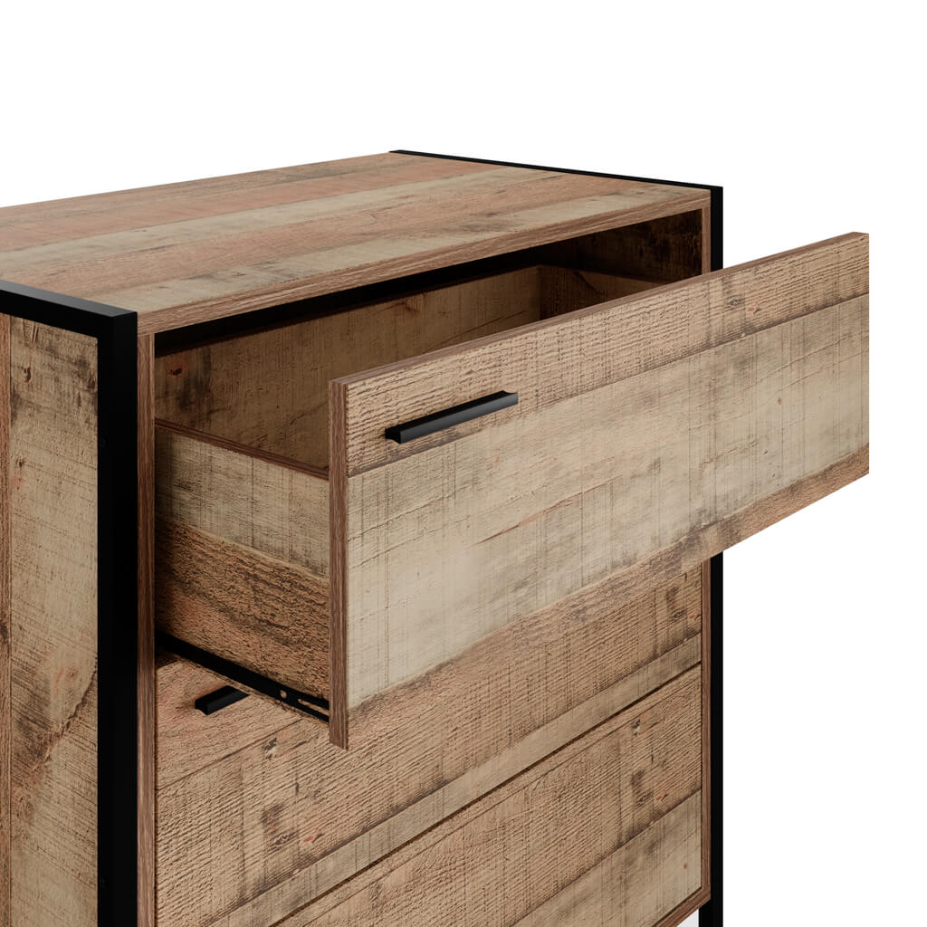 Hoxton Distressed Oak Effect Chest of Drawers