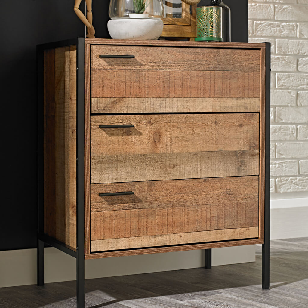 Hoxton Distressed Oak Effect Chest of Drawers