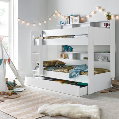 Oliver White Storage Bunk Bed