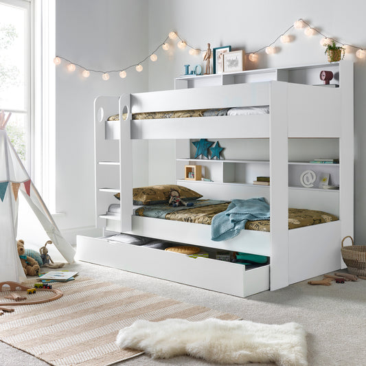 Oliver White Storage Bunk Bed
