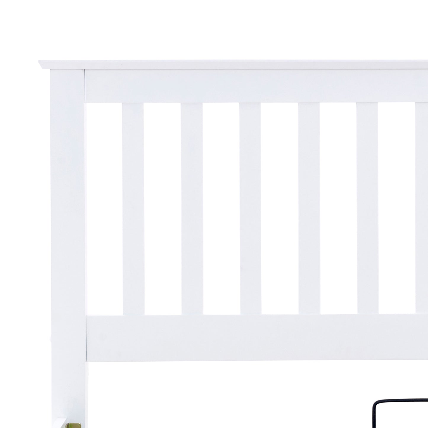 Malmo White Wooden Ottoman Bed