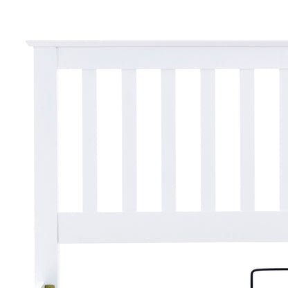Malmo White Wooden Ottoman Bed