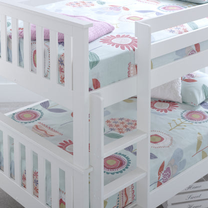 Oslo White Quadruple Bunk Bed