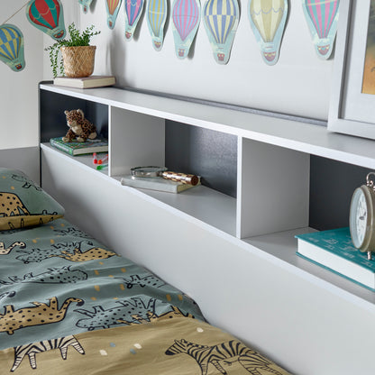 Oliver Grey and White Storage Bunk Bed