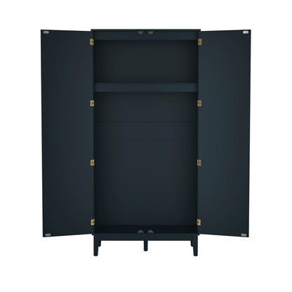 Bordeaux Berlin Blue 2 Door Wardrobe