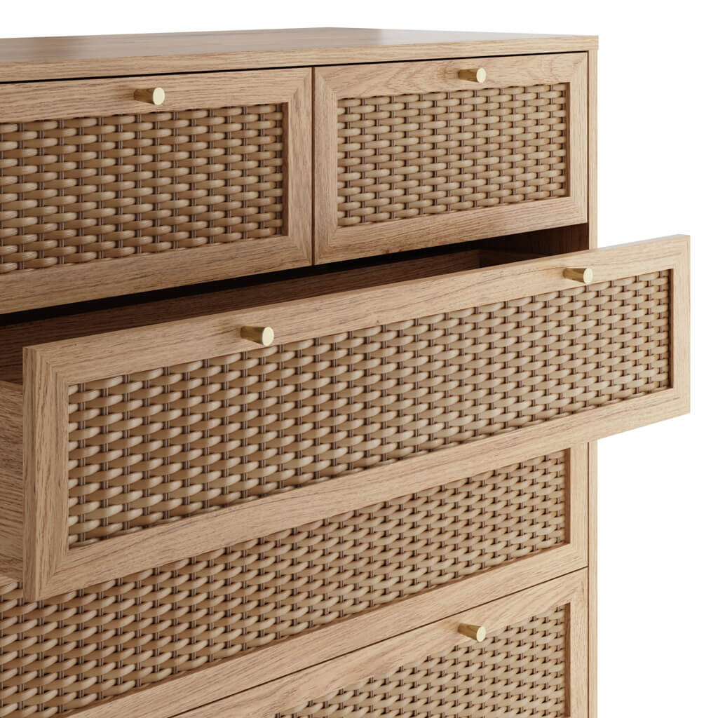 Bordeaux Oak Chest of Drawers