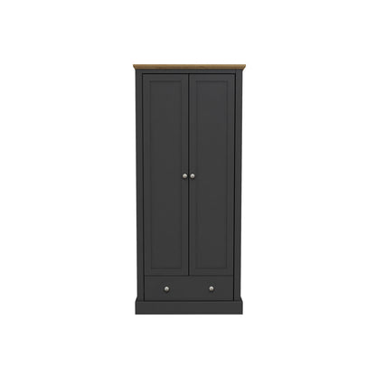 Devon Charcoal Double Wardrobe