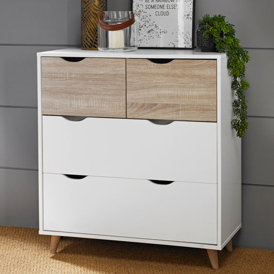 Stockholm White-Oak Chest of Drawers
