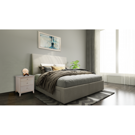 Bed Works Byron Custom Upholstered Bed With Choice Of Storage Base